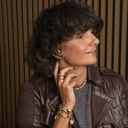 Glamour. Clip earrings with grey crystals