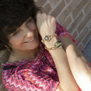 Lady Gaga. Bracelet with a black wolf