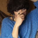 All eyes on me. Hoop earrings with colorful crystals