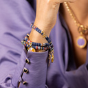 There's hope. Dark blue bracelet with crystals