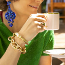 Manhattan. Gold-plated chain bracelet