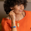 Tiger Queen. Necklace with a tiger pendant