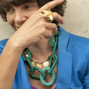 READY TO GO CRAZY. Short necklace with coins