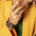 Go crazy!. Bracelet on a leather strap