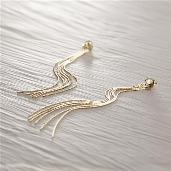 LITTLE DELIGHTS. Long drop earrings