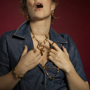 Nostalgic. Cuff bracelet with crystals