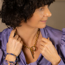 There's hope. Dark blue bracelet with crystals