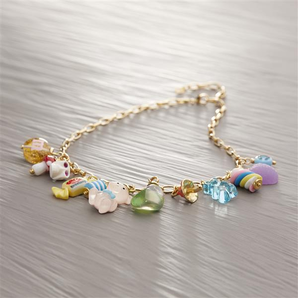 GIRLS JUST WANNA HAVE FUN. Necklace with charms