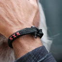 My BMW. A black bracelet with shackle