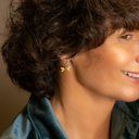 Earrings. Blue flights