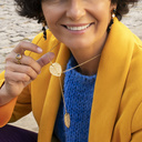 NIGHT GARDEN. Drop earrings with flowers