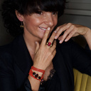 Springtime awakening. Ring with a ruby crystal