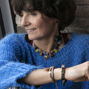 A MOMENT IN TIME. Black flower earrings