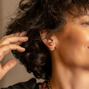 Everyday. Double-sided earrings with pearls