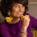 Lucky girl. Grey leather bracelet