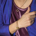 Beads bracelet. The leaf from a fairy tale