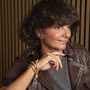 Glamour. Clip earrings with grey crystals