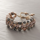 The colors of dawn. Natural stones bracelet