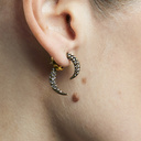 FANGS. Double sided earrings with crystals