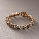 Quite beautiful. Bracelet with grey crystals