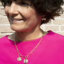 Earrings. Blue flights