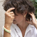 Graceful. Delicate ring with marbles