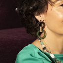 A Brazilian garden. Hoop-shaped bead drops