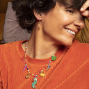 HAPPY DAYS. Necklace with colorful pendants