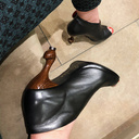 Harajuku. Peep toe boots in blue size 39-40