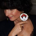 Springtime awakening. Ring with a ruby crystal