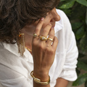 Positive stud. Cuff bracelet