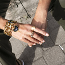 Loving myself. Bracelet with a black heart