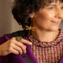 HIGH ENERGY. Drop earrings with a dragonfly motif