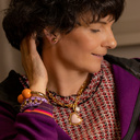 Everyday. Double-sided earrings with pearls