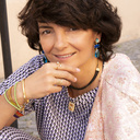 Graceful. Delicate ring with marbles