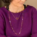 H for Hannah. Short necklace with a letter H