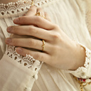 Graceful. Delicate ring with marbles