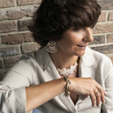 Manhattan. Gold-plated chain bracelet