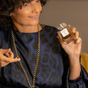 Love is a fire. Chain necklace with a heart