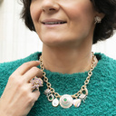 CHURROS. Earrings with quartz crystals