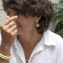 Graceful. Delicate ring with marbles