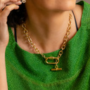 Bad girls do it well. Unusual, gold-plated necklace