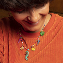 HAPPY DAYS. Necklace with colorful pendants