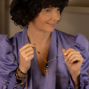 ENERGETIC THOUGHTS. Long necklace with a dragonfly pendant