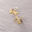 Earrings. Blue flights