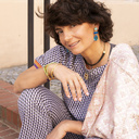 Graceful. Delicate ring with marbles