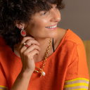 Bad girls do it well. Unusual, gold-plated necklace