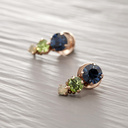 SODA WITH LIME. Earrings with Swarovski crystals