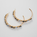 All eyes on me. Hoop earrings with colorful crystals