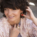 My tanzanites. Necklace with crystals and a dragonfly